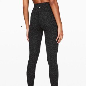 Align Super High Rise Legging Black Leopard 26" Inseam Size 2 - GREAT CONDITION